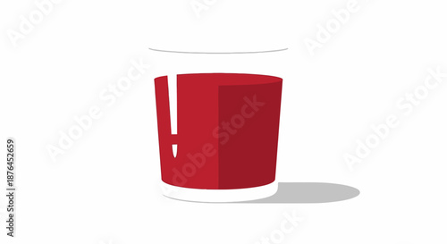 A simple glass of refreshing red fruit juice.