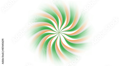 Creative Digital Illustration of the Indian Tricolor in a Sunburst Radial Pattern