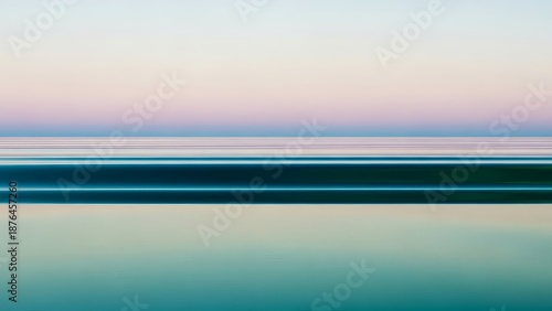 Soft horizon lines pastel sea abstract background