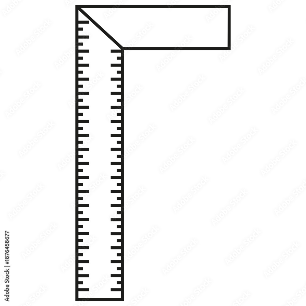 Fototapeta premium Corner Measurement Ruler