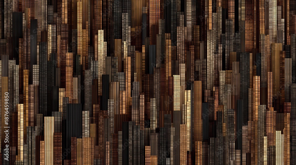 Obraz premium Abstract vertical wooden bar pattern texture