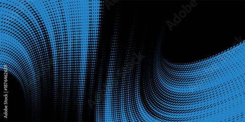 blue black brush wrap car sticker pattern abstract banner sporty lines black blue color combination grunge brush pattern design, Vector Illustration.