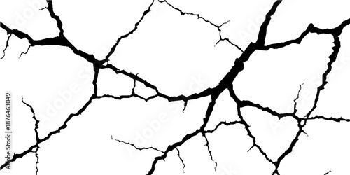 Grunge texture illustration of a cracked wall and dry desert soil pattern showing a hole in the ground map outline of a country land surface