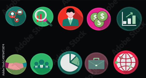 Business Analytics Actions with Financial Data and Global Market Overview