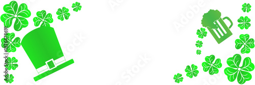 frame illustration for St. Patrick's Day background