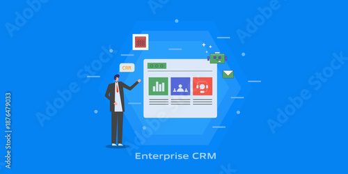 Corporate AI engineered CRM solution, Digital expert showcasing omnichannel communication, customer support, automated marketing and analytical report generation. 