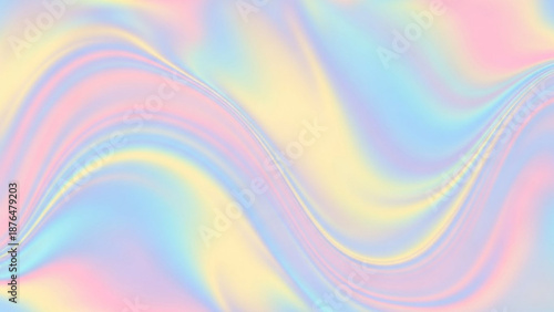 Vibrant pastel wave pattern with soft colors and smooth curves