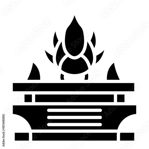Pyrometallurgy Vector Icon