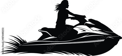 Construction worker in hard hat and vest silhouette on transparent background