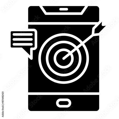 Mobile Re-targeting Vector Icon