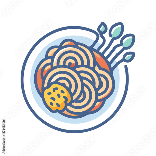 spaghetti with seasoning