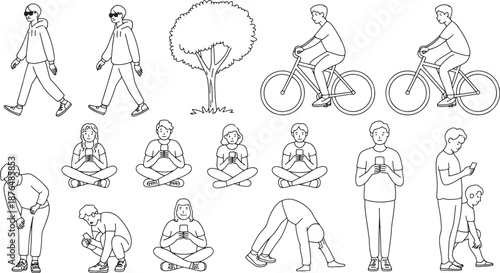 a person adjusting their pants high quality professional
