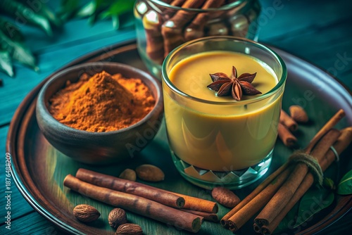 mulled wine with spices