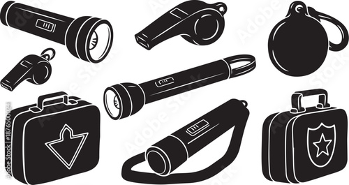 Security equipment and tools for safety and protection services