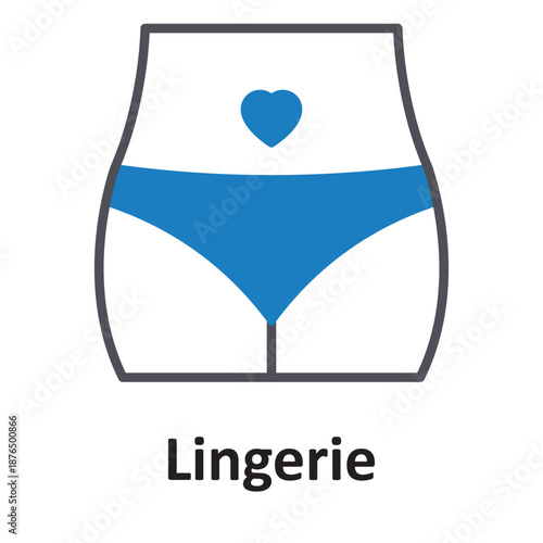 Lingerie Vector Icon which can easily modify or edit