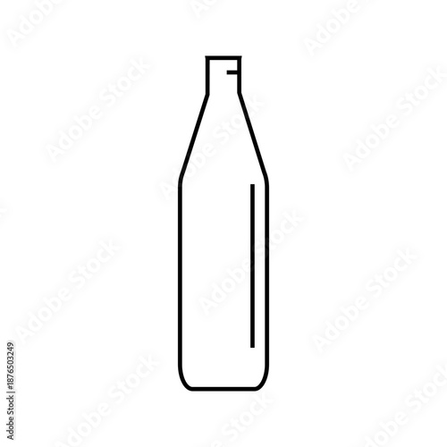 bottle icon on white background