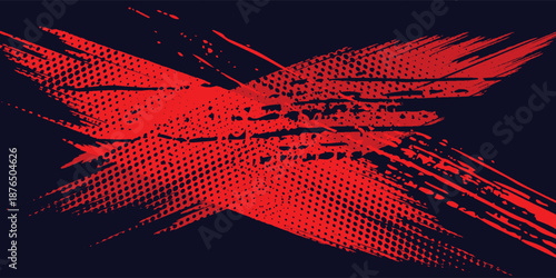 black red dragon decal brush fire volcano lava sakura Asia Japan anime style illustration sporty background banner style vector illustration and modern.