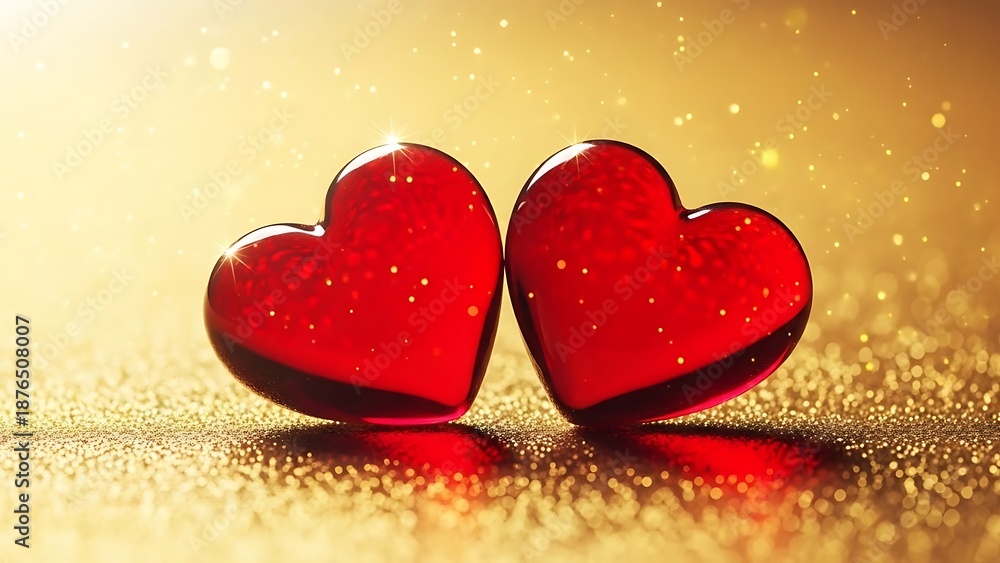 Obraz premium Valentine's day hearts a symbol of love and romance on february's special day