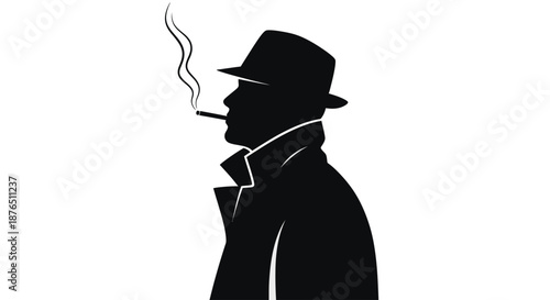 Silhouette of Person Holding Sparkler in Dark Night with Dramatic Light Trails