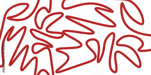 Twisted line, fluid, curved, wriggling endless stripe seamless repeat vector patterns set. Liquid, funky organic ornaments, groovy square backgrounds. Doodle, uneven hand drawn wavy, winding line