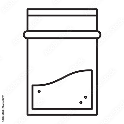 Cocaine Vector Line icon Design