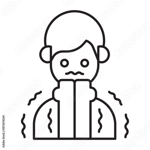 Paranoia Vector Line icon Design