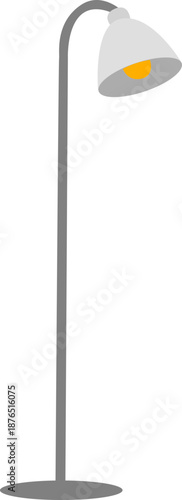 Modern floor lamps icon. Desk light, pendant hanging fixture, and table lamp for interior design. Vector illustrations of modern and retro home lighting fixture, including desk and table lamp.
