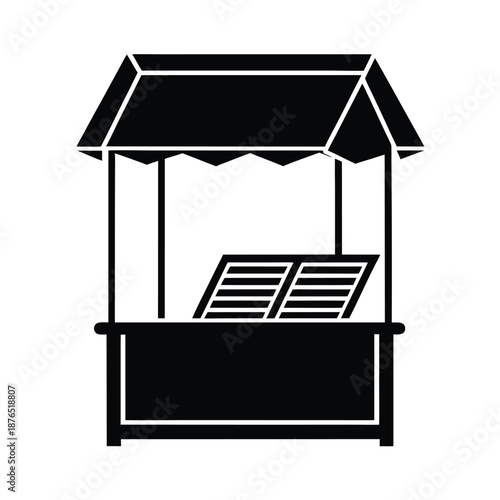 Street Newspaper Stand Icon