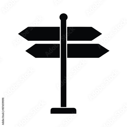 Street Signpost Direction Icon