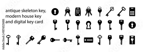 Antique Skeleton, Modern House, and Digital Key Card