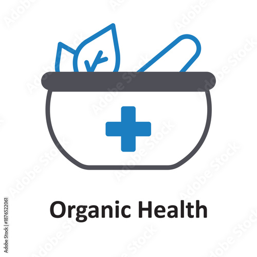 Organic Health Vector Icon which can easily modify or edit