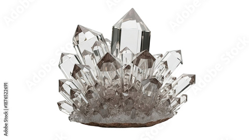 Cluster of Quartz Crystals