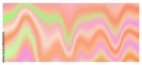 Wallpaper Mural Futuristic gradient background in pastel colors, wave, vector image Torontodigital.ca