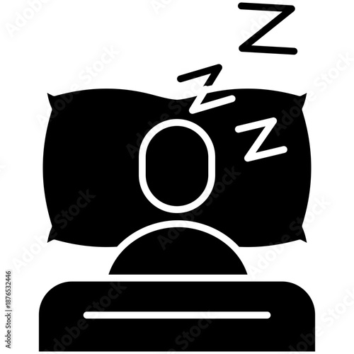 Sleep Well Glyph Icon