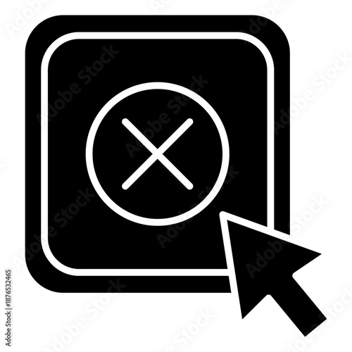 Close App Glyph Icon