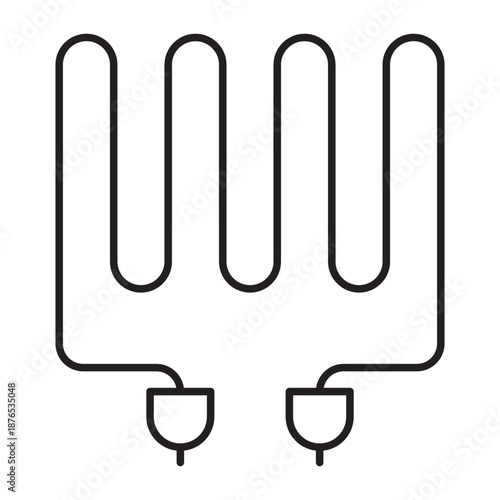 Heating Element Vector Line icon Design