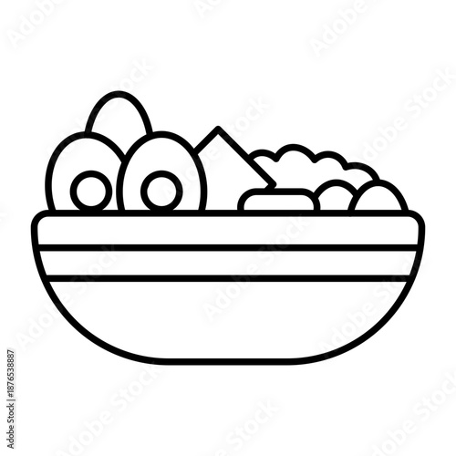 Poke Vector Line Icon Design