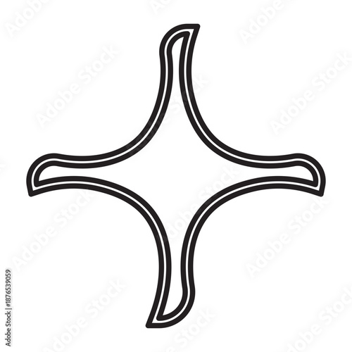 Broken Vessel Vector Line Icon Design