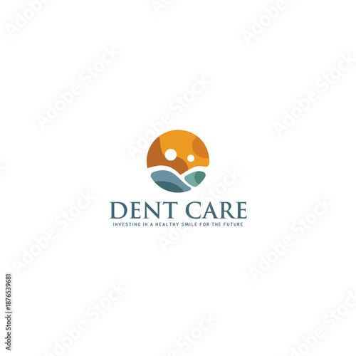creative simple family dental clinic logo template. A clean logo design featuring a tooth with symbols of family, people, couples, and friendship. Dental care icon
