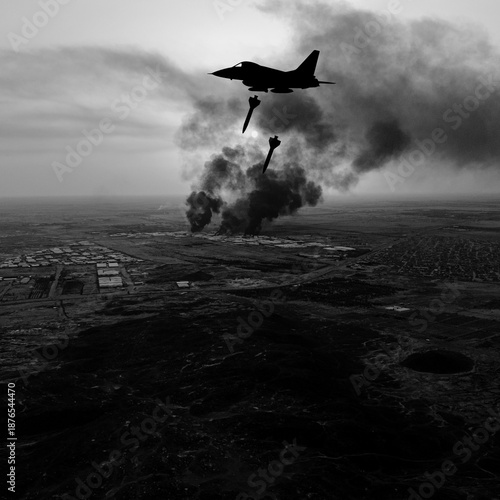 USA military army soldiers with weapon at war. Army soldier or veteran in attack with helicopter. American independence or memorial day vector silhouette background with pride, honor and security icon