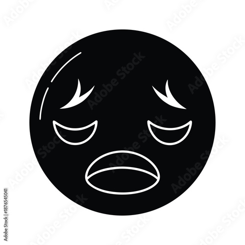 Tired Face Emoji Icon