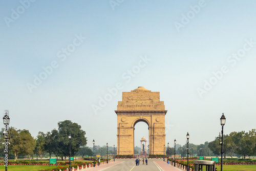 The India Gate war memorial, New Delhi, India 