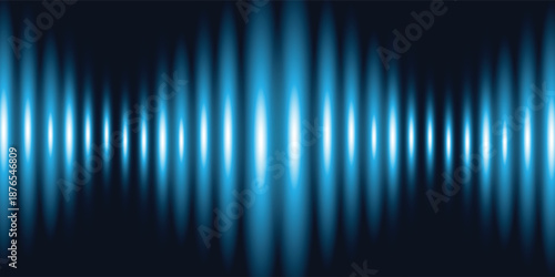 Sound waveform equalizer lines. Audio sound wave cool vector graphics.