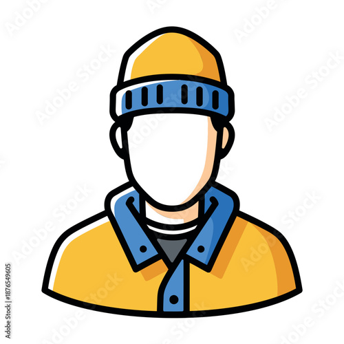A person wearing a yellow safety helmet and jacket stands ready for work or an emergency response in an industrial setting.