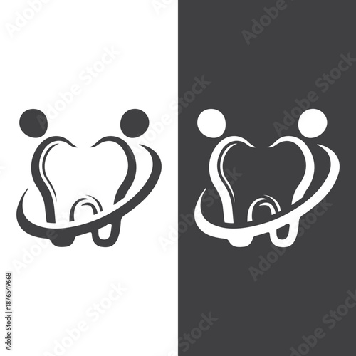 Family Heart Care Logo Modern Community Business Icon Vector Template