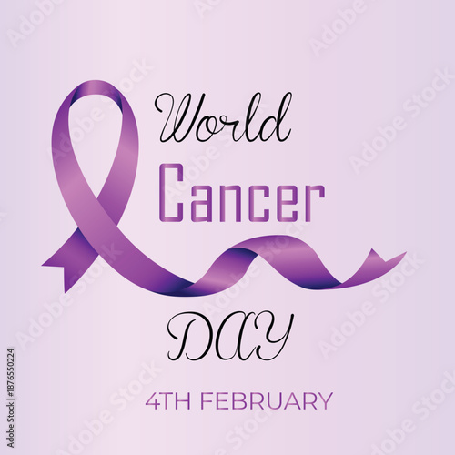 World Pancreatic Cancer Day Awareness Ribbon on Global Map Vector Design