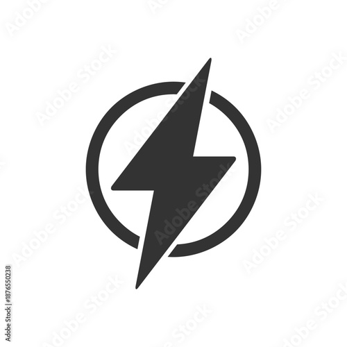 Electric energy icon symbol 