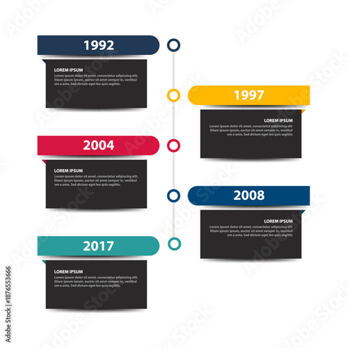 Business Information Card Infographic