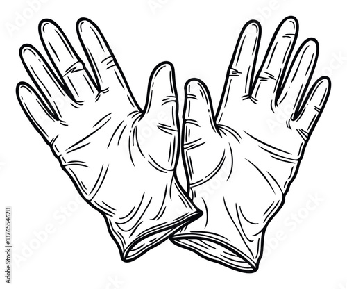 Professional disposable rubber gloves provide essential hand protection for medical procedures, laboratory work, and household cleaning tasks, ensuring hygiene and safety