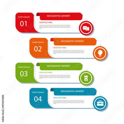 Vertical Business Process Infographic